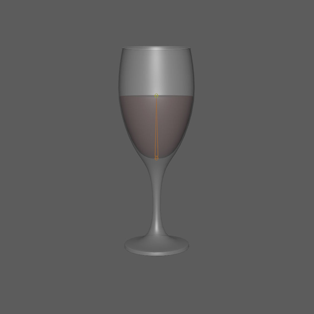 Rigged Wine Glass 3D model_6