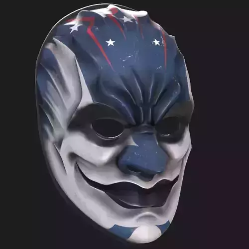 Sydney of PayDay2 mask 3D print model