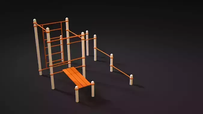 Workout 8 orange playground set