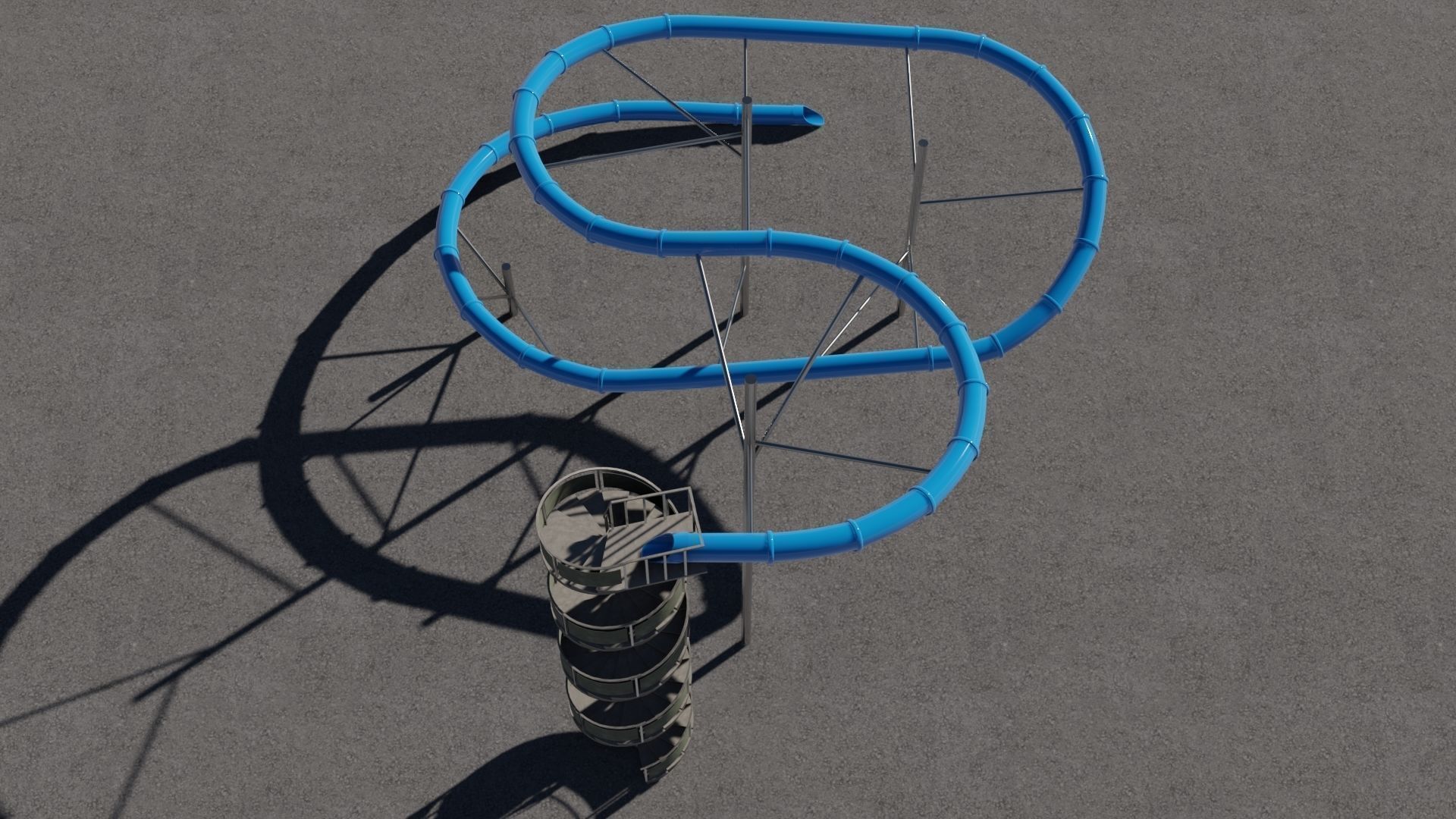 Tree Water Slides 3D 3D Model Collection_43