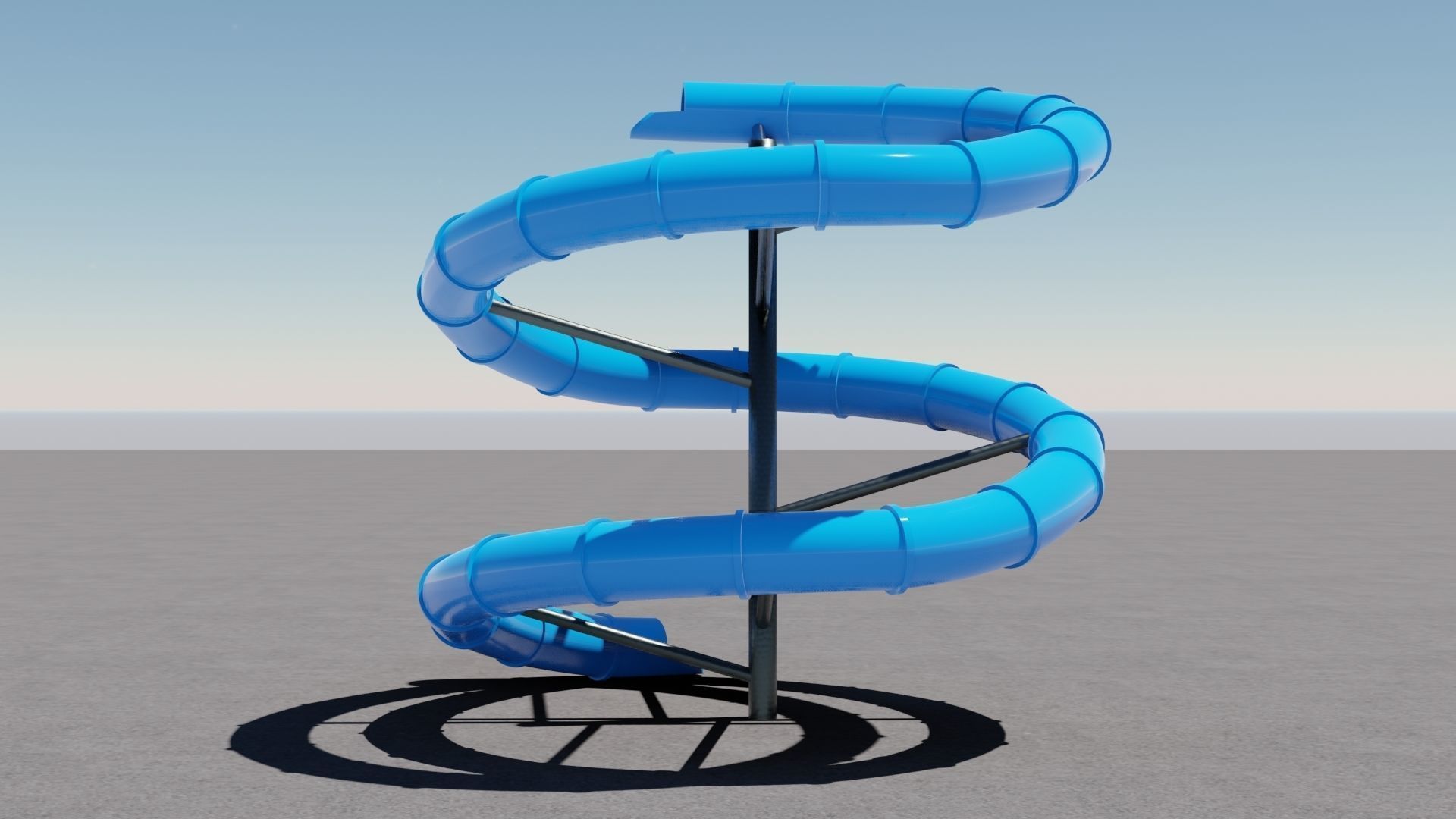 Tree Water Slides 3D 3D Model Collection_8