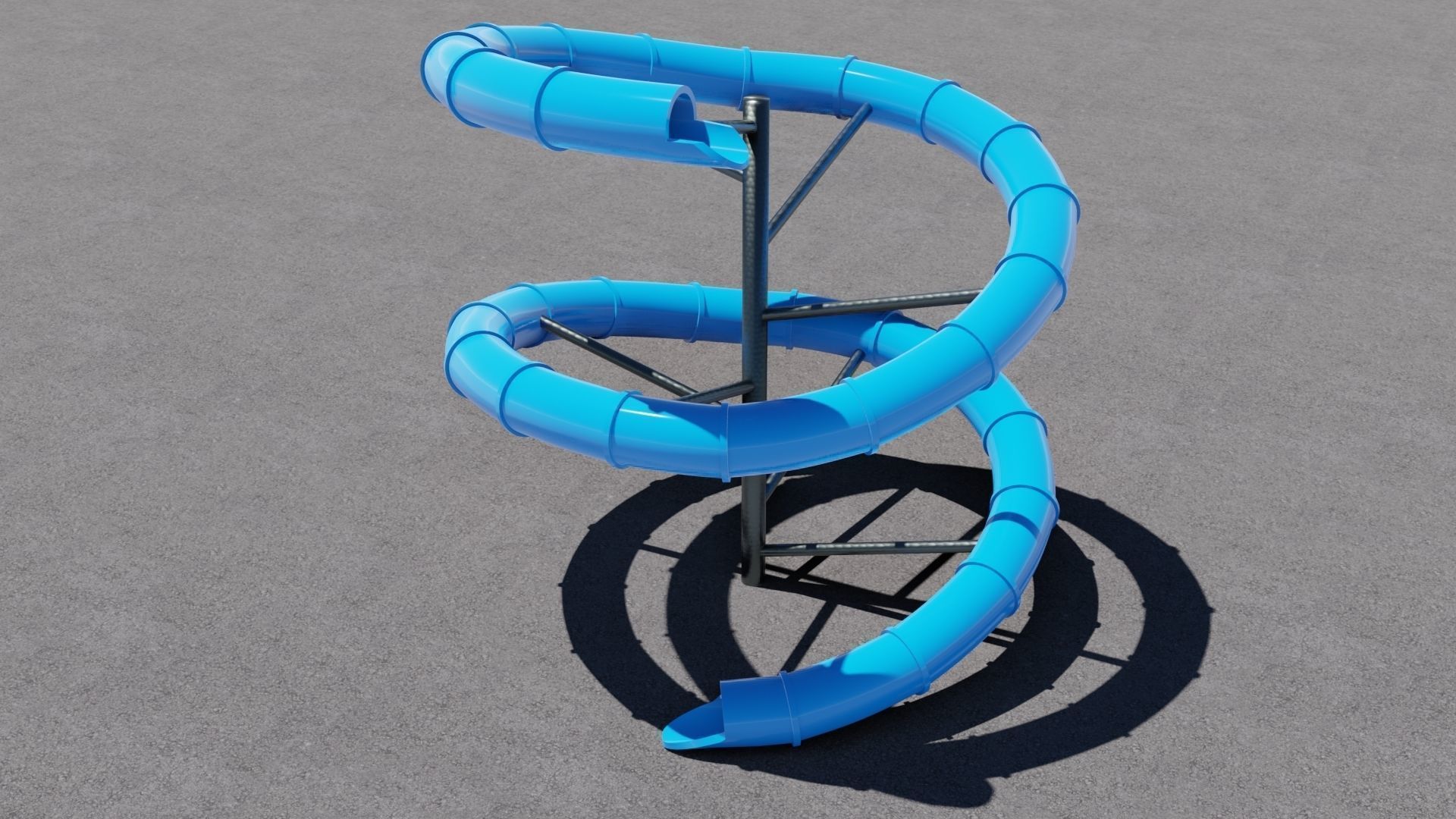 Tree Water Slides 3D 3D Model Collection_7