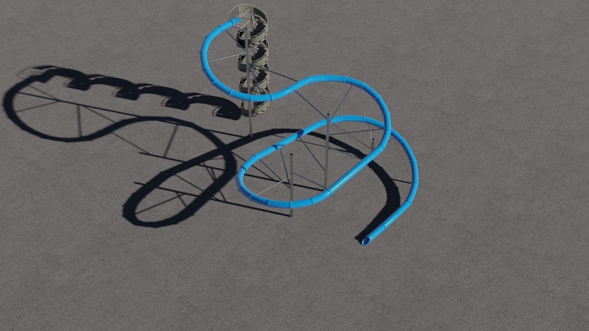 Tree Water Slides 3D 3D Model Collection_33