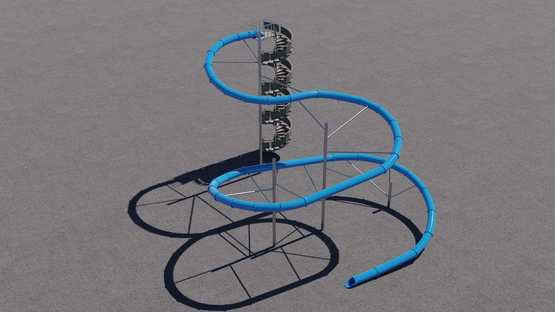 Tree Water Slides 3D 3D Model Collection_31