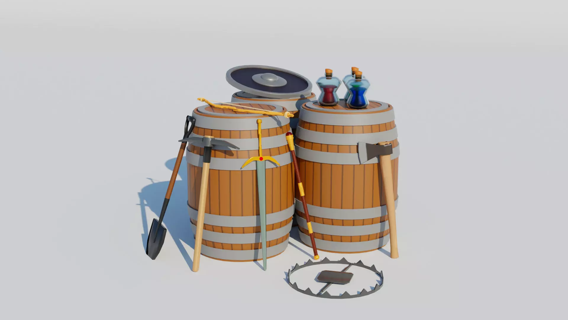 Low Poly RPG Kit 01 Low-poly 3D model_0
