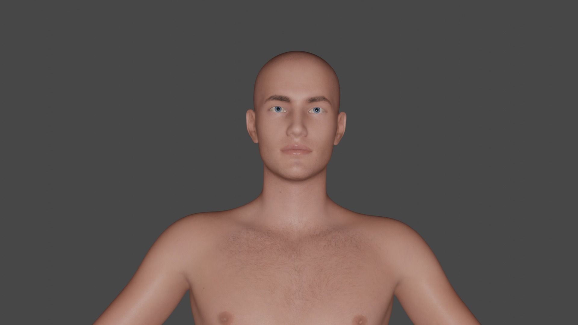 male base mesh and Rigged 3D model_4