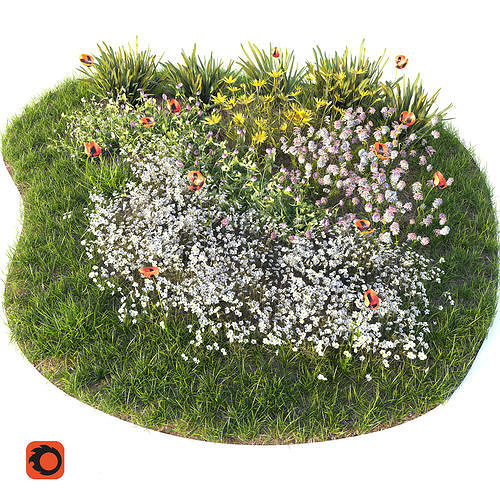  Flower bed  3D model