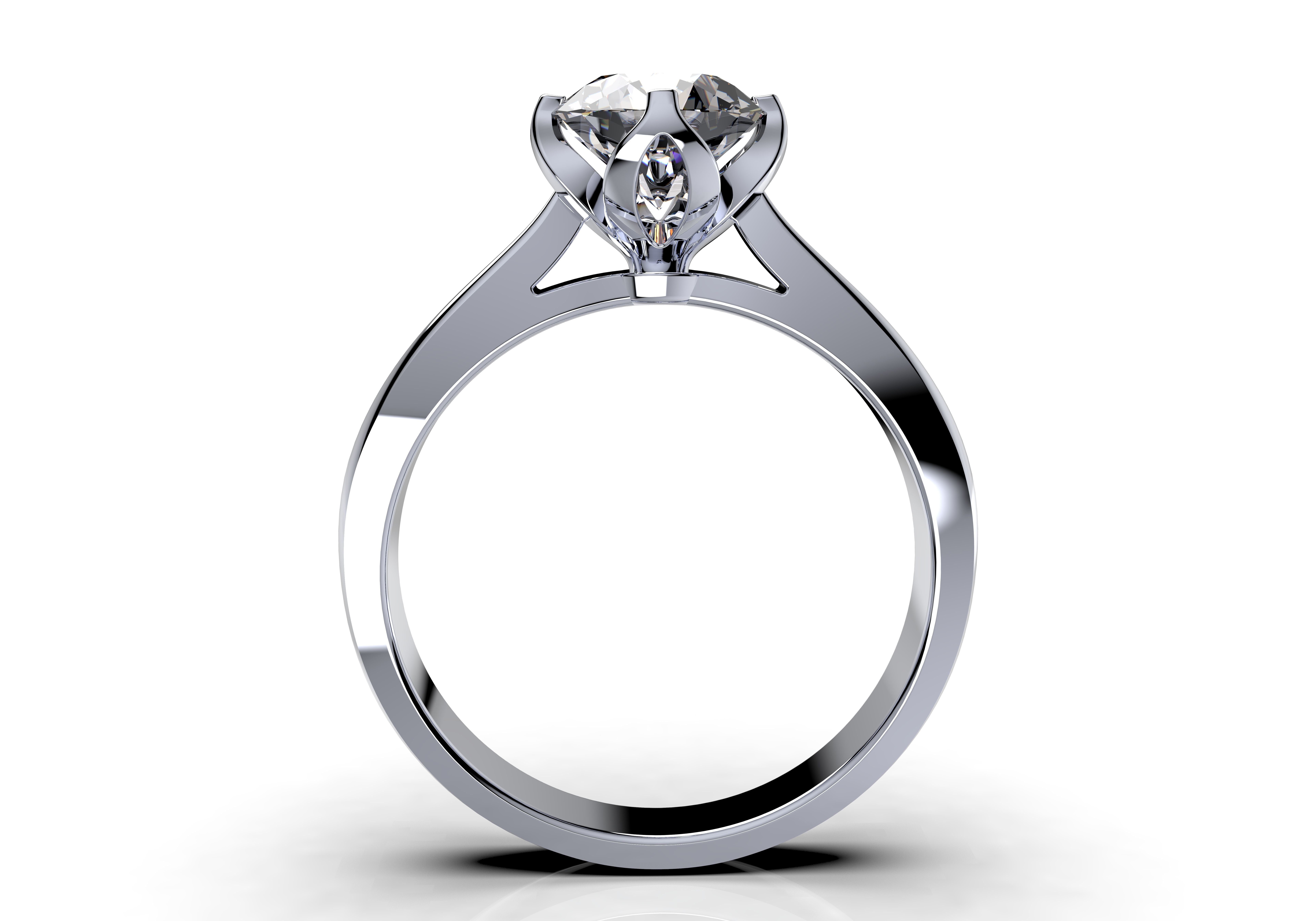 Tulip Ring for print and render and animations - CC101 3D Model Collection_3