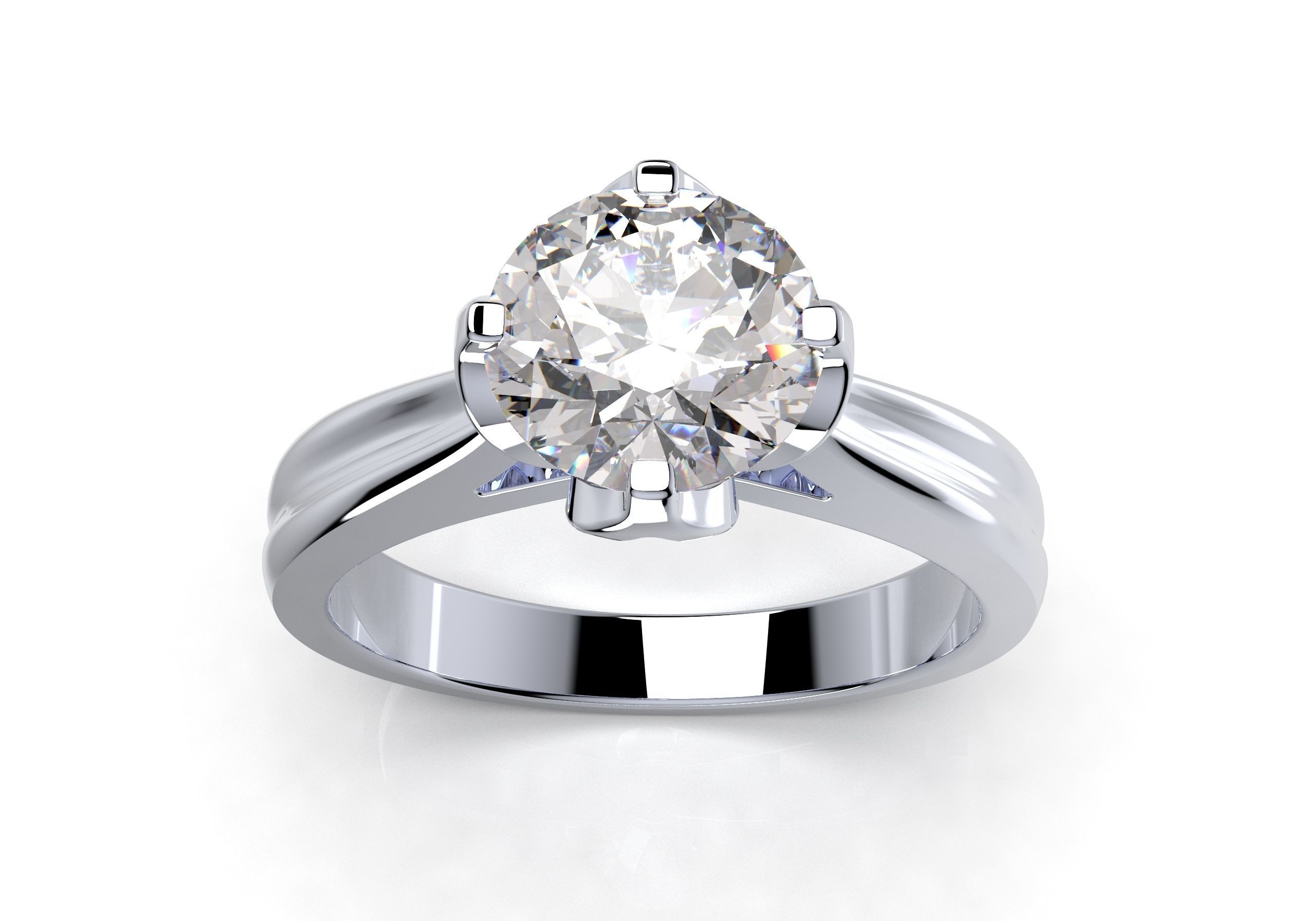 Tulip Ring for print and render and animations - CC101 3D Model Collection_1