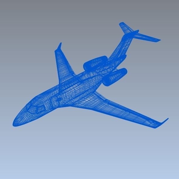 Embraer Legacy 450 business jet 3D model_10