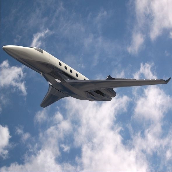 Embraer Legacy 450 business jet 3D model_4