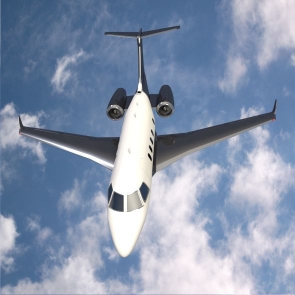 Embraer Legacy 450 business jet 3D model_5