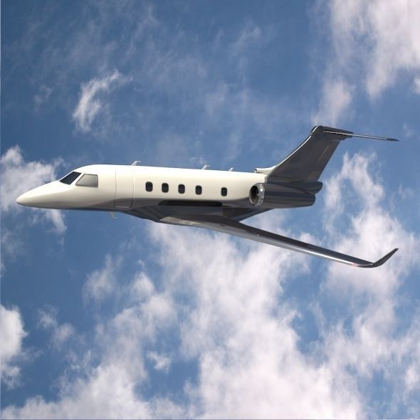 Embraer Legacy 450 business jet 3D model_7