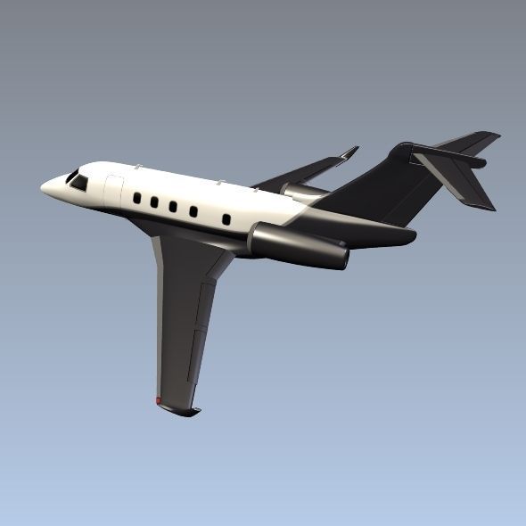 Embraer Legacy 450 business jet 3D model_9
