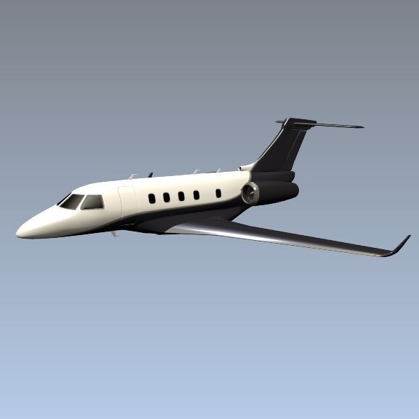 Embraer Legacy 450 business jet 3D model_8