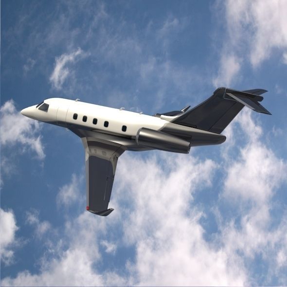Embraer Legacy 450 business jet 3D model_1