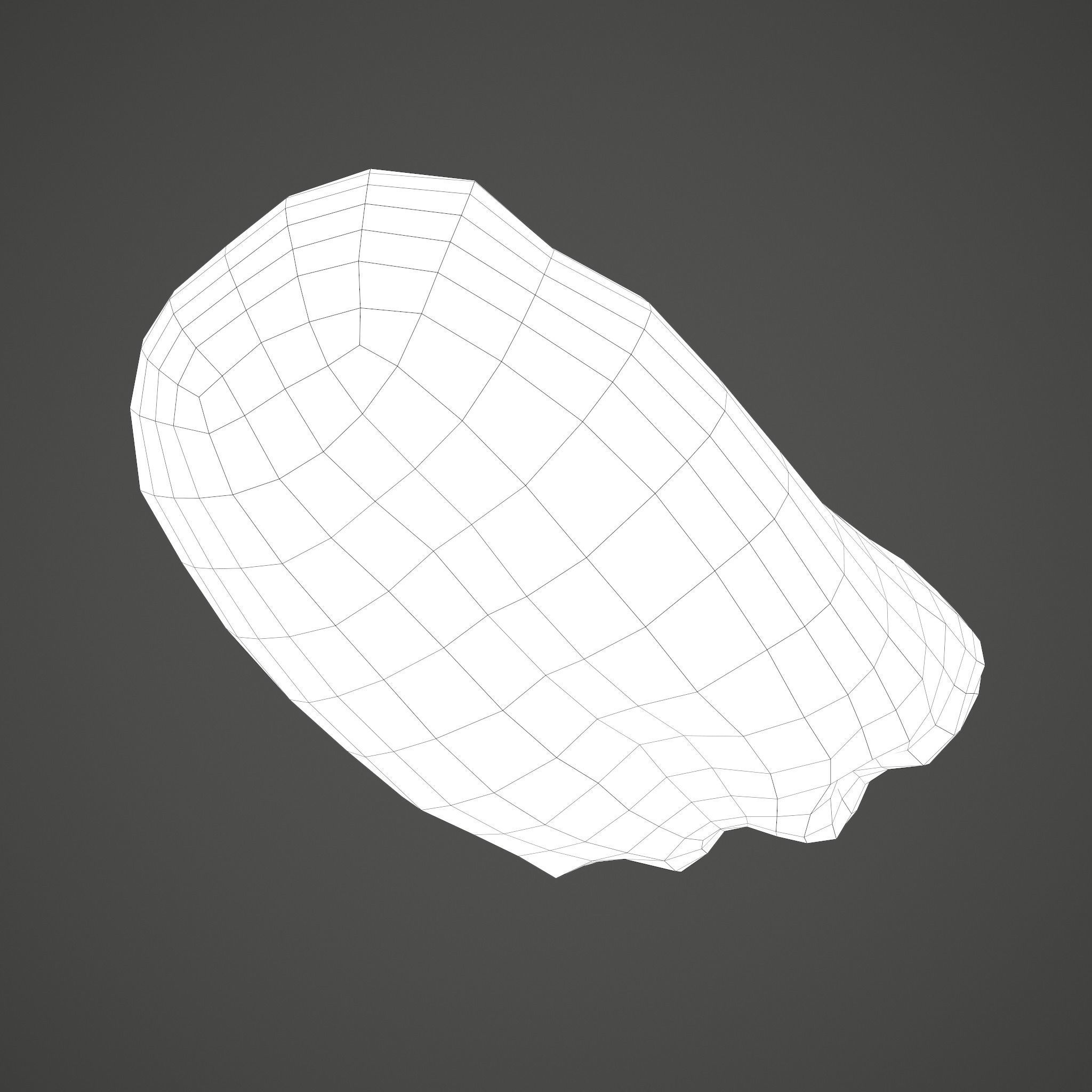 Severed Tongue  Low-poly 3D model_28