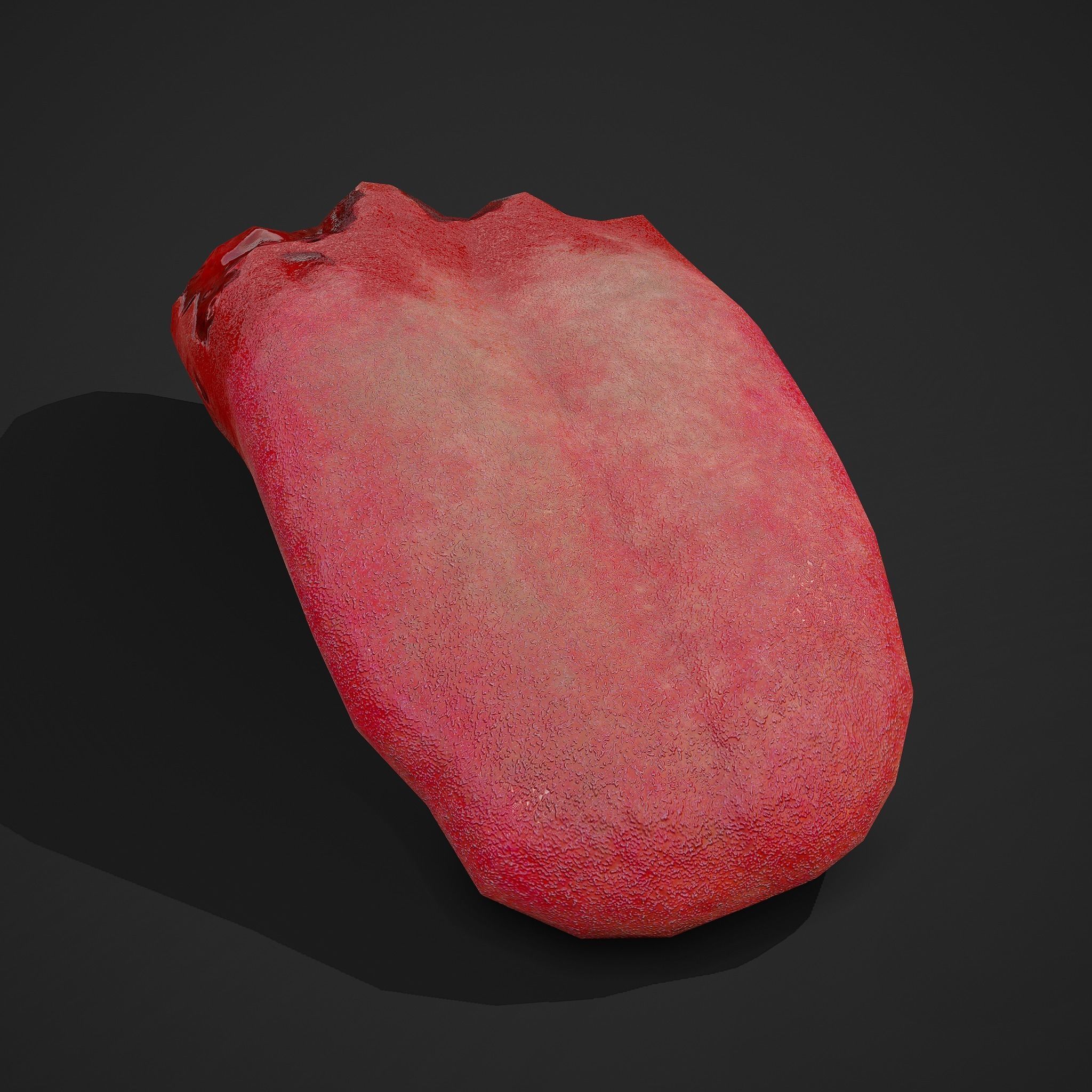 Severed Tongue  Low-poly 3D model_6