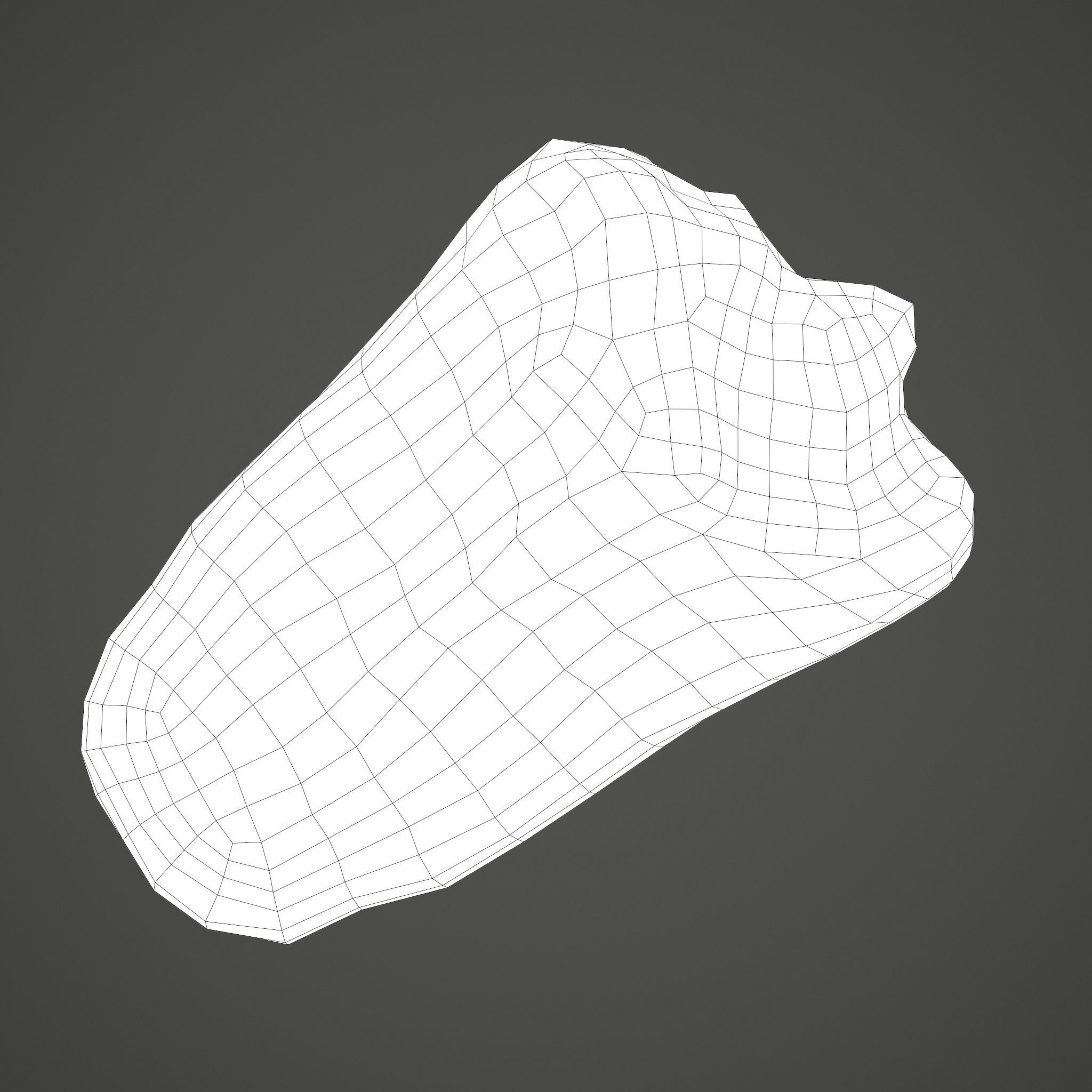 Severed Tongue  Low-poly 3D model_26