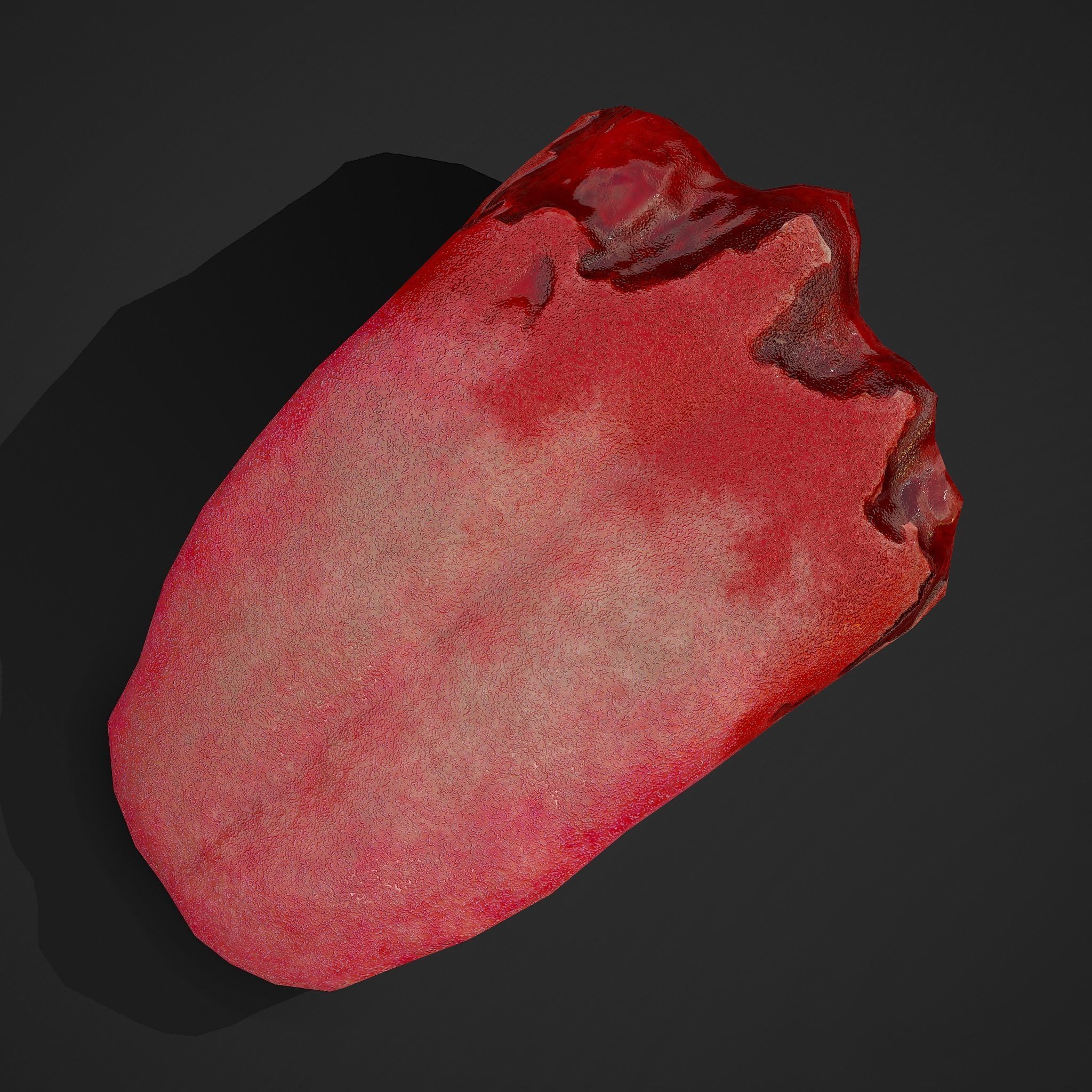 Severed Tongue  Low-poly 3D model_14