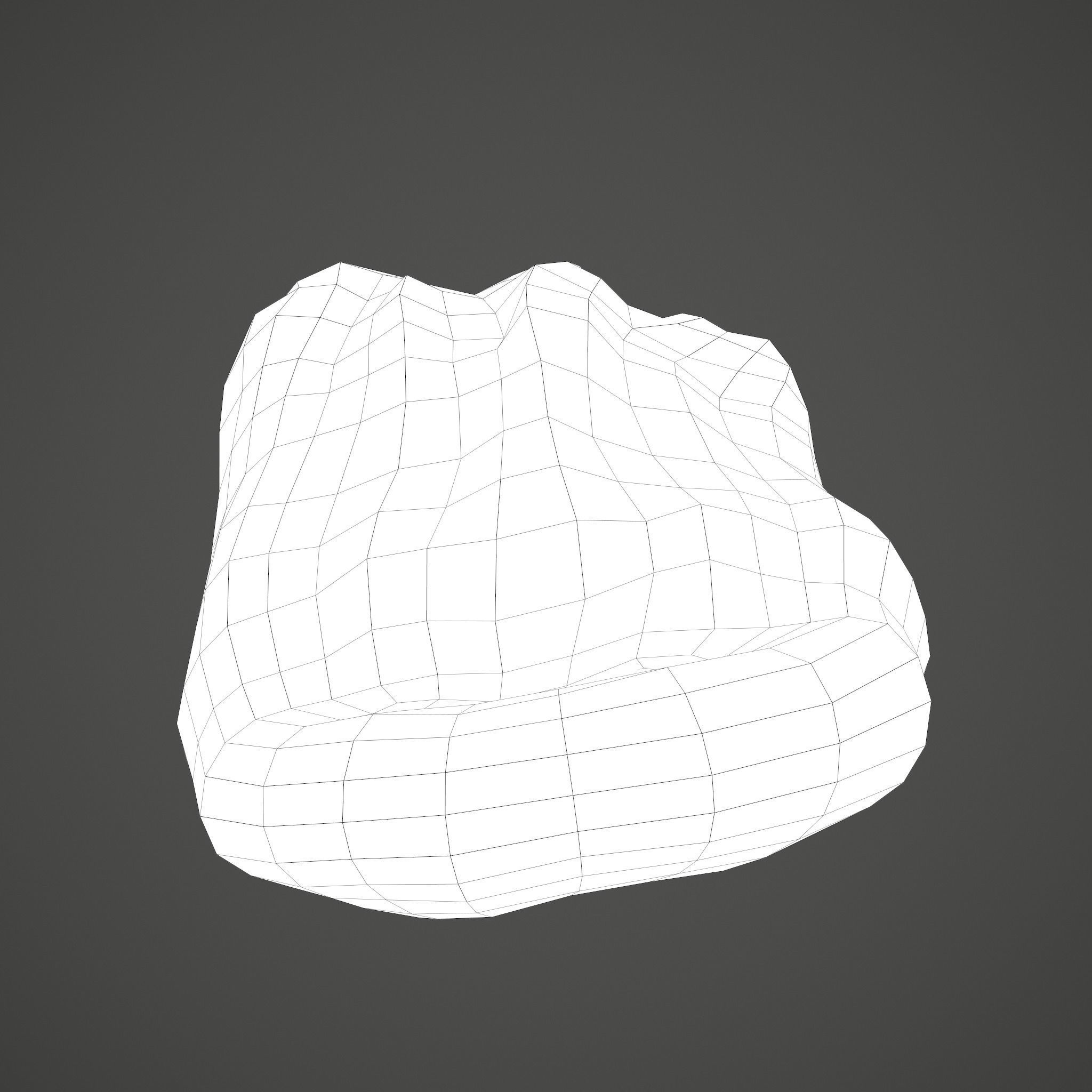 Severed Tongue  Low-poly 3D model_33