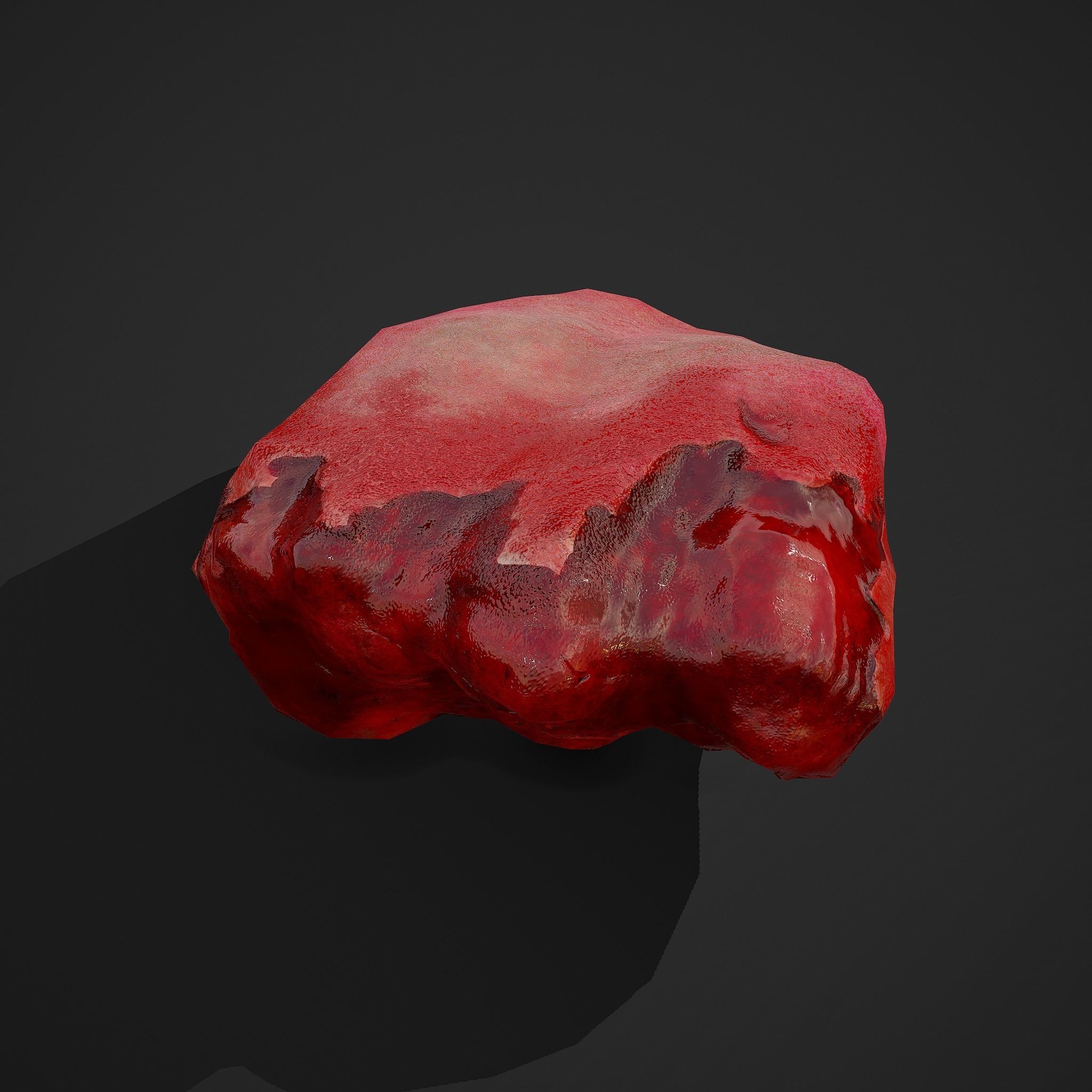Severed Tongue  Low-poly 3D model_10