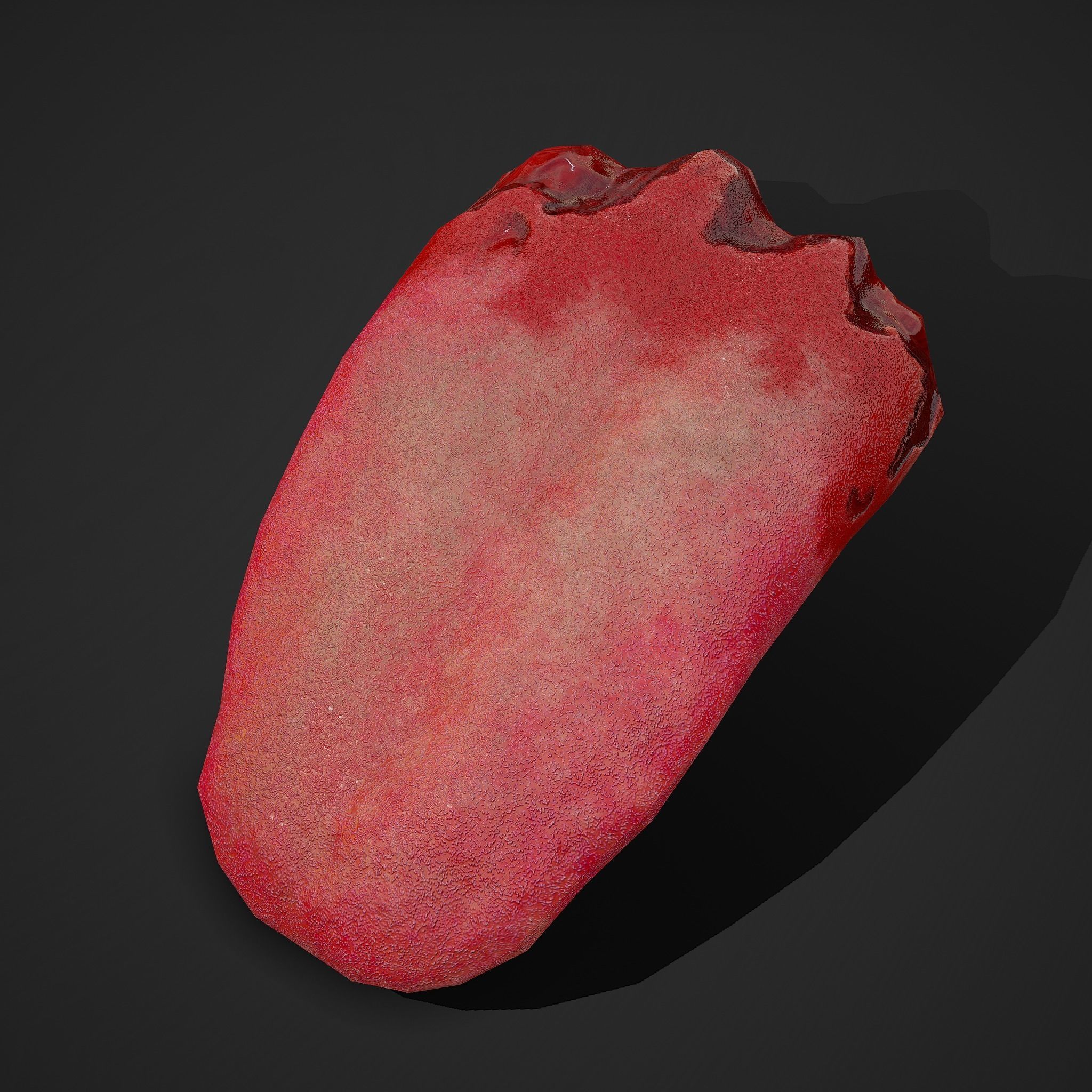 Severed Tongue  Low-poly 3D model_21