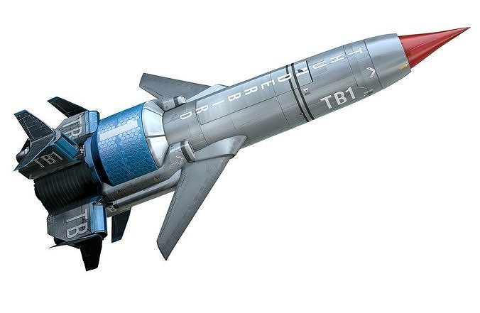 Thunderbirds Are Go Number One Rocket 3D print model