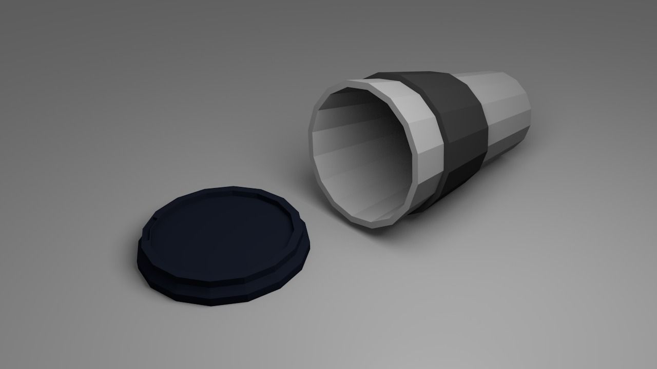 Lowpoly Coffee Cup Low-poly 3D model_1