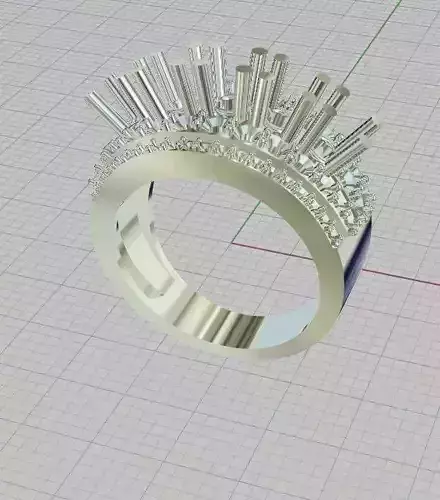  diamond rings 3D print model