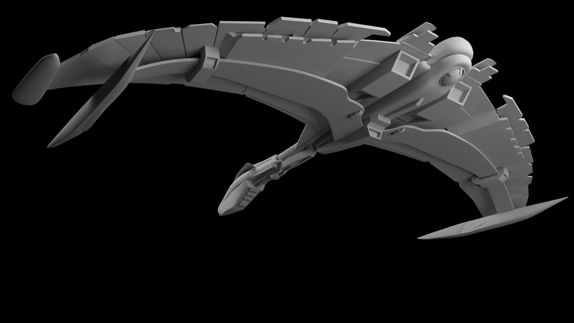 Spaceship 3D model_5