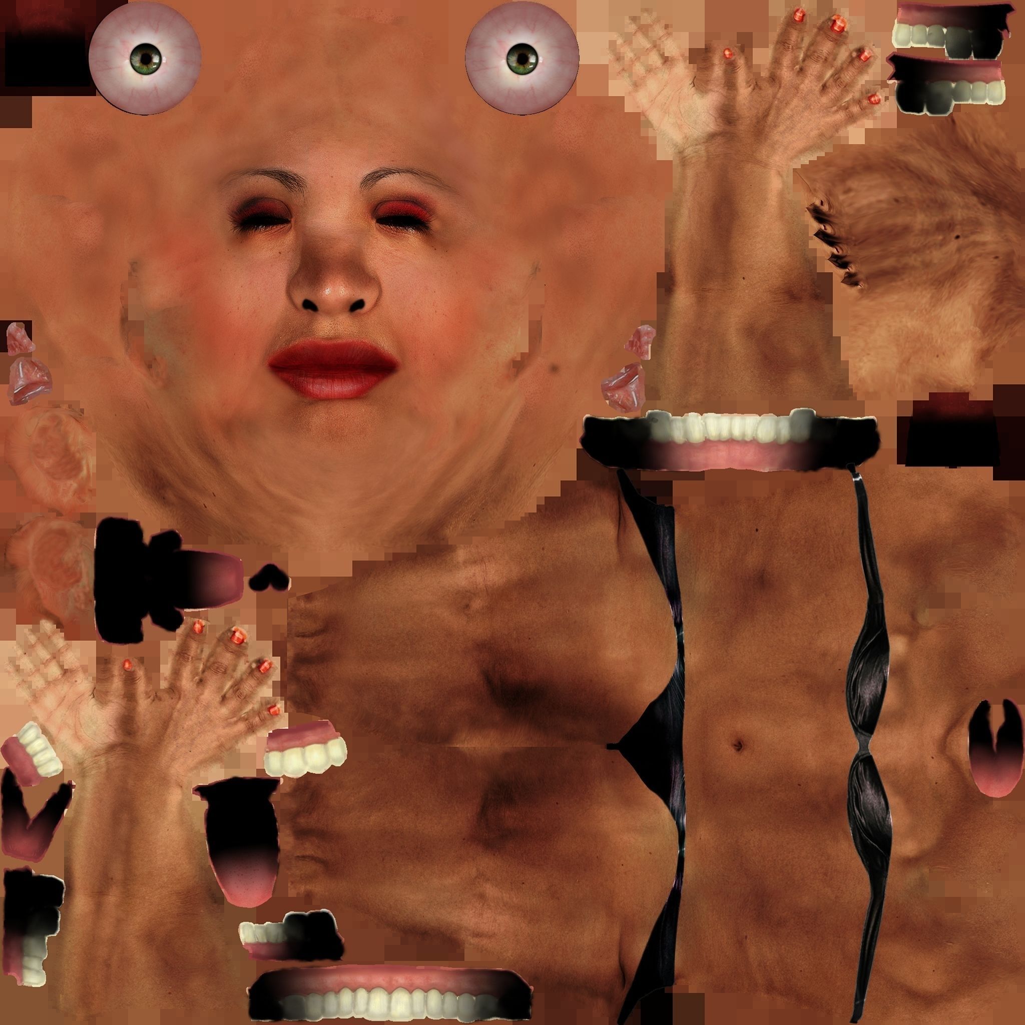 Sexy Bikini Lady 3D model_3