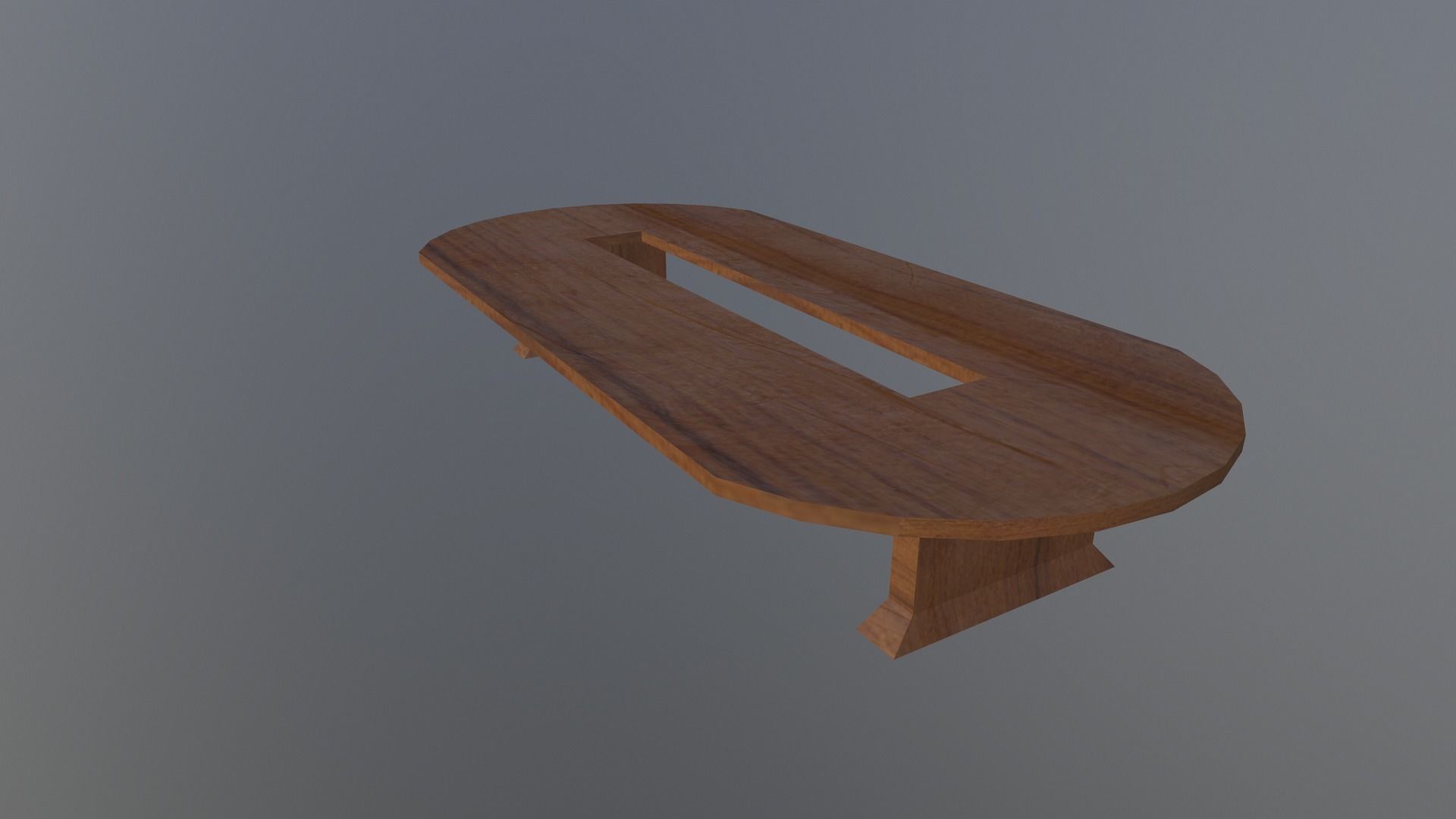 Conference Table Low-poly 3D model_2