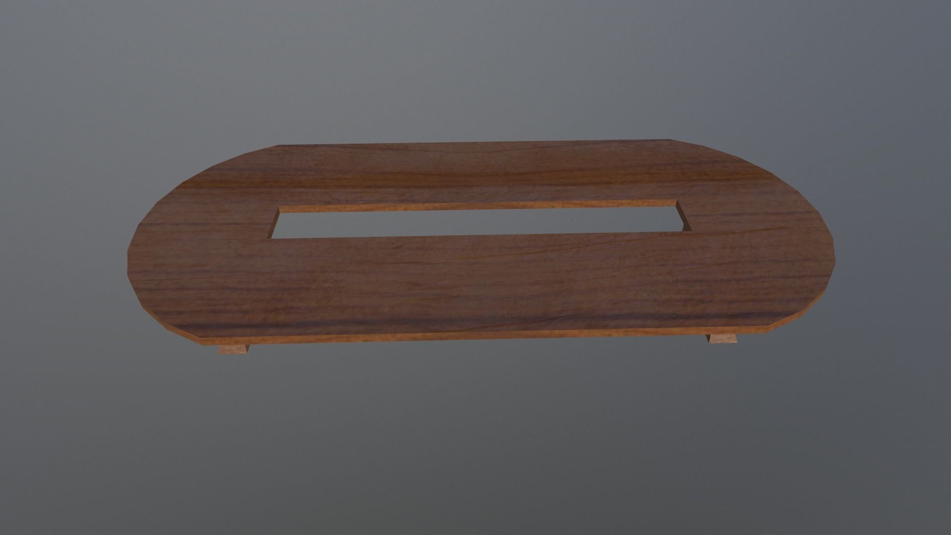 Conference Table Low-poly 3D model_3