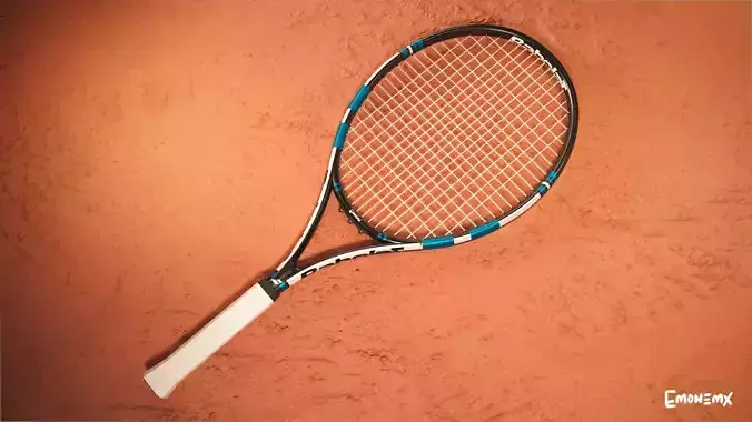 Tennis Raquet 3D Model Babolat Low-poly 3D model
