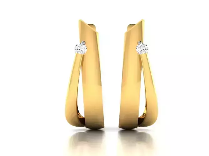 Earrings-2700 gold ring with diamonds