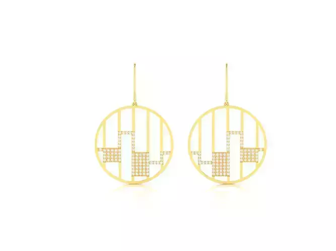 Earrings-2572 gold dangle earrings