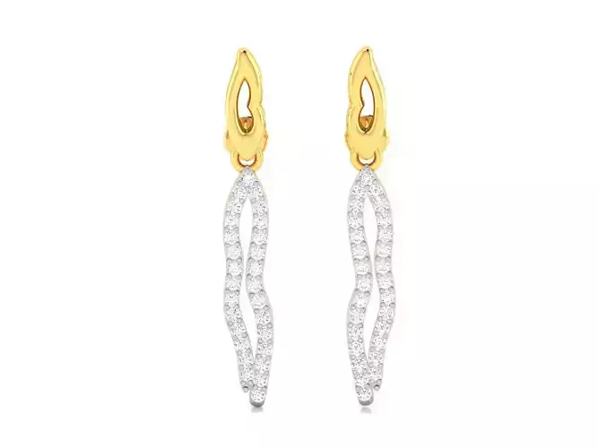 Earrings-2203 gold plated earring