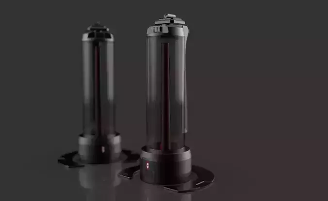 Sci-Fi Power Source Cylinder Battery