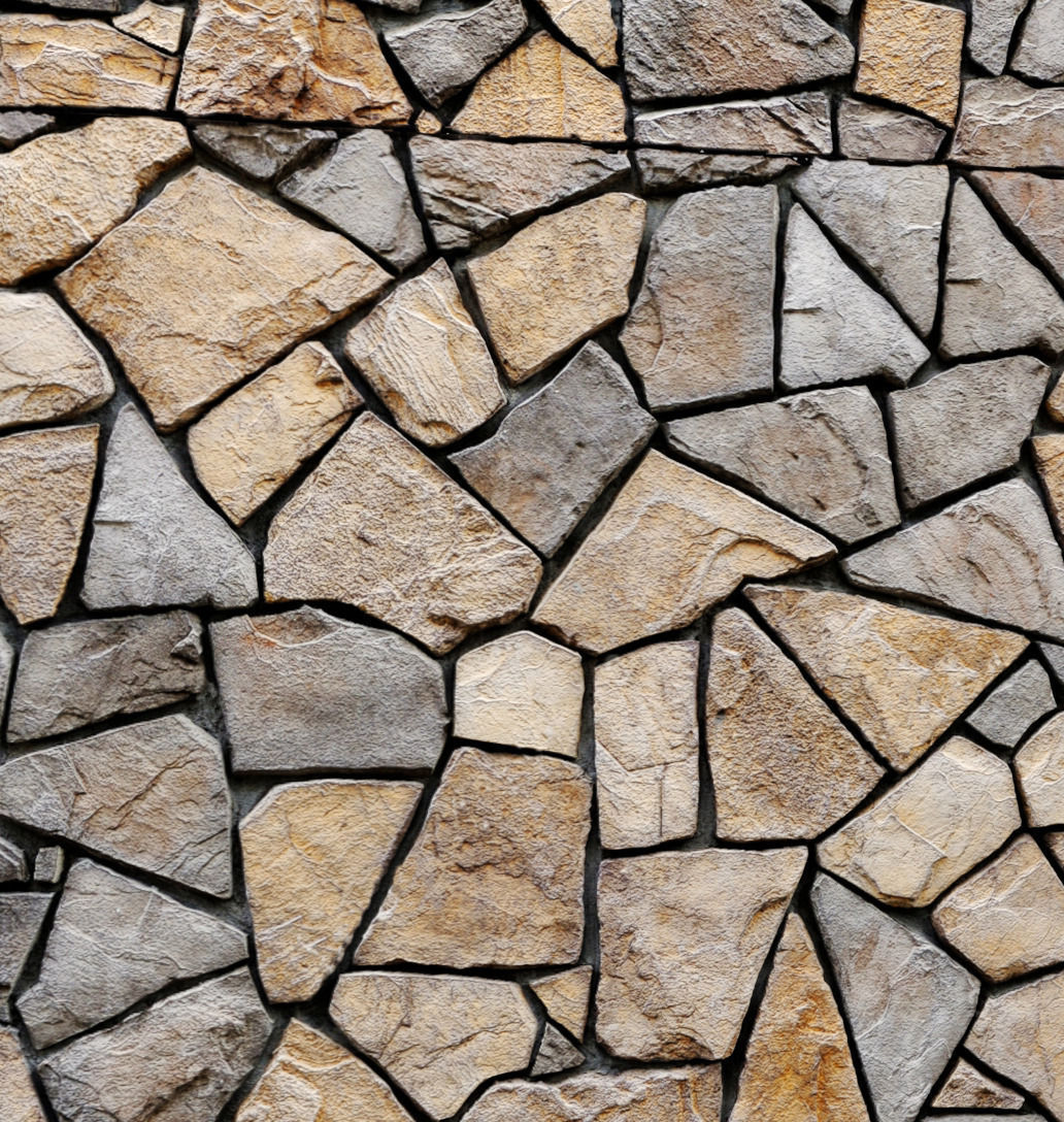 Stone Wall 3D model_7
