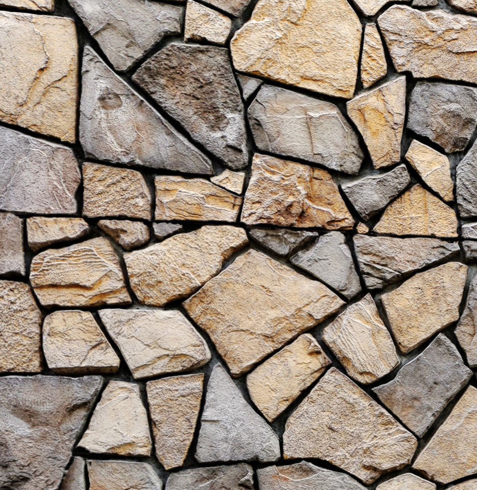 Stone Wall 3D model_1
