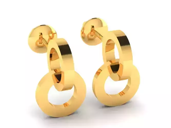 Earrings-4310 gold stud earring