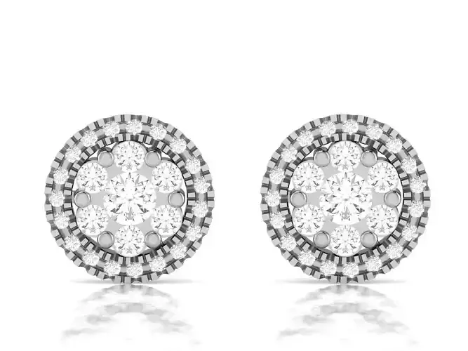 Earrings-3810 pair of diamond stud earrings