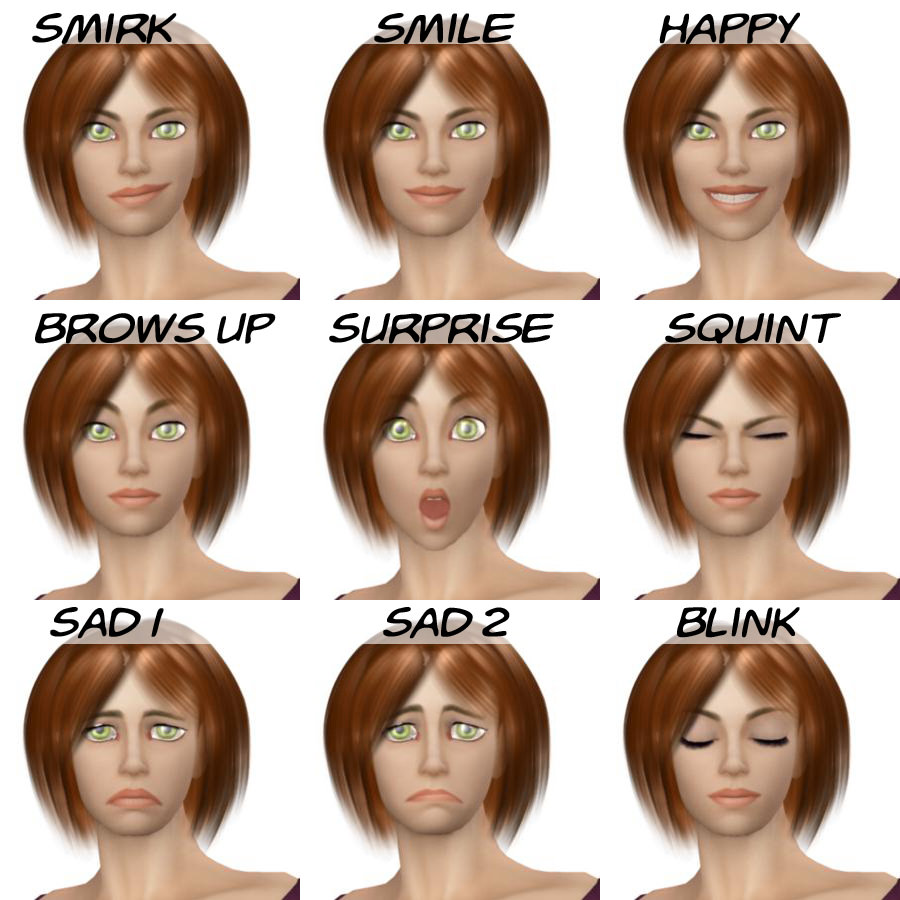 Young Woman 3D model_4