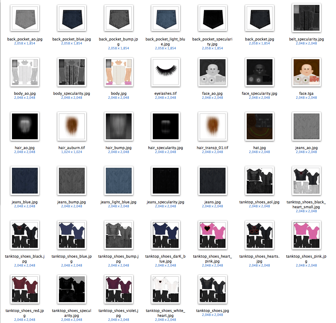 Young Woman 3D model_37