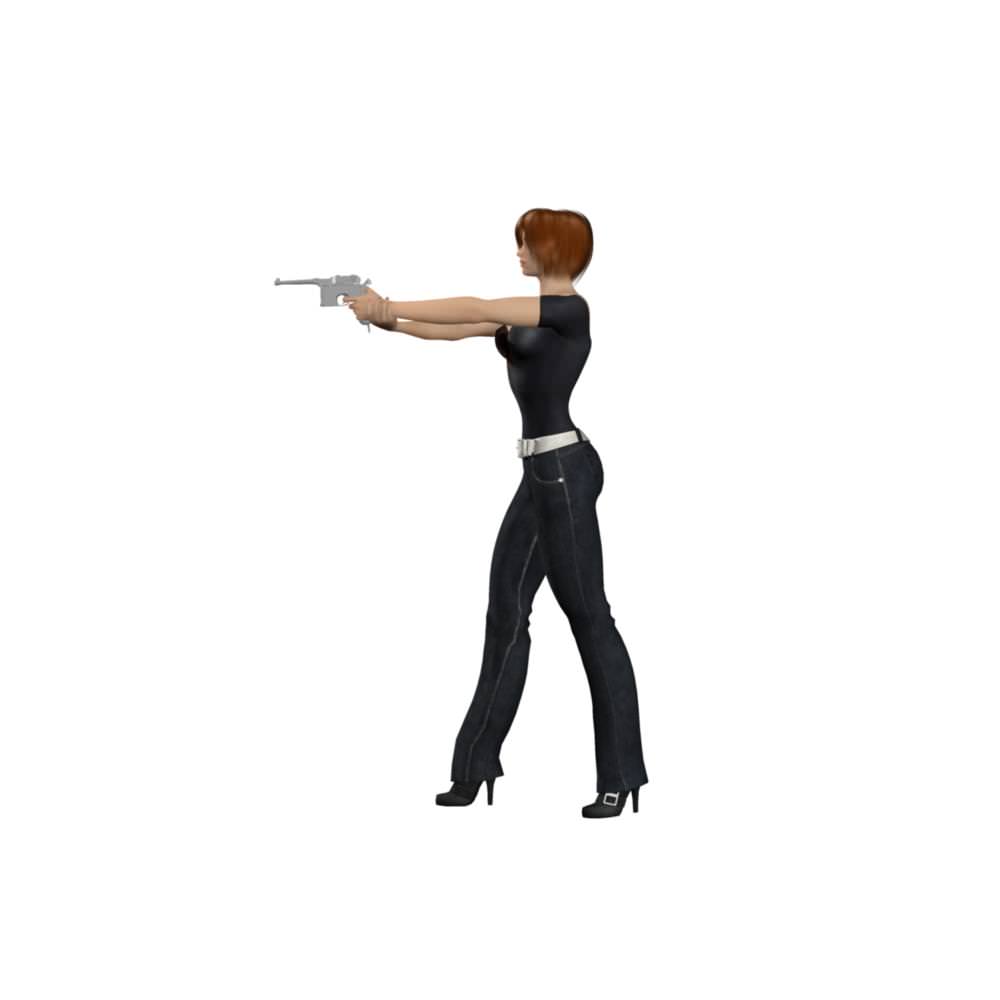 Young Woman 3D model_25