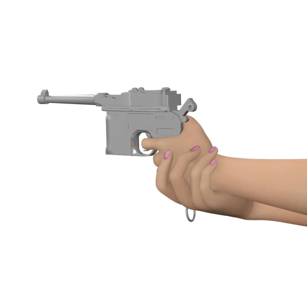 Young Woman 3D model_26