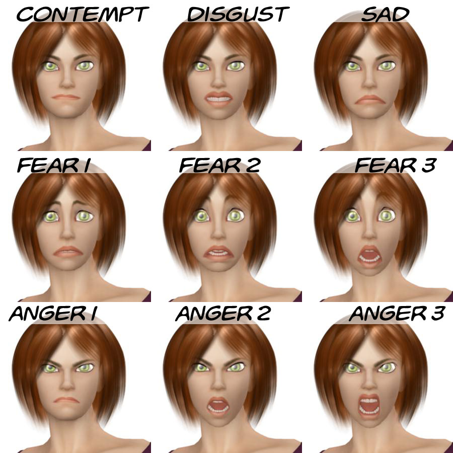 Young Woman 3D model_3