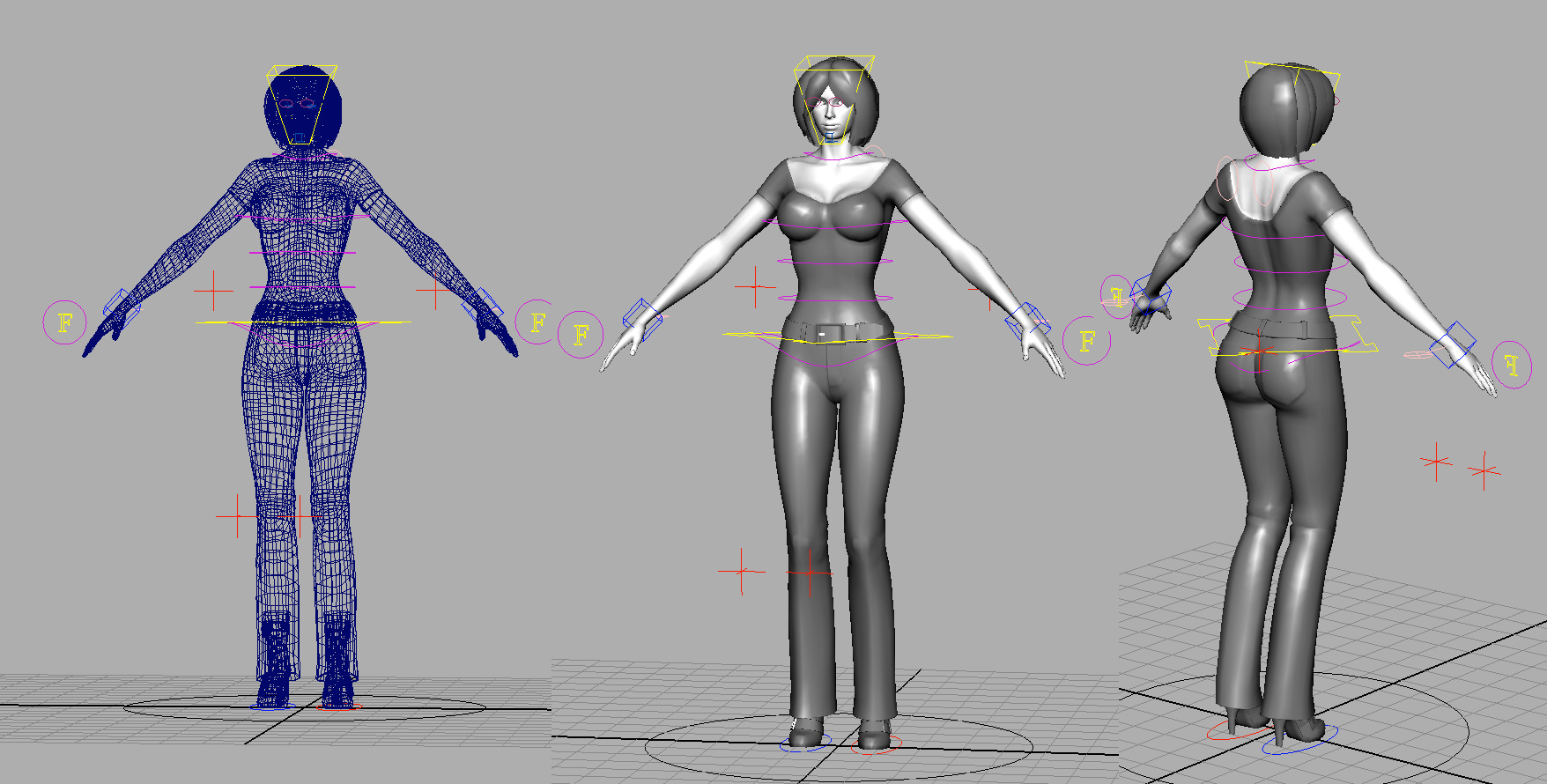 Young Woman 3D model_35