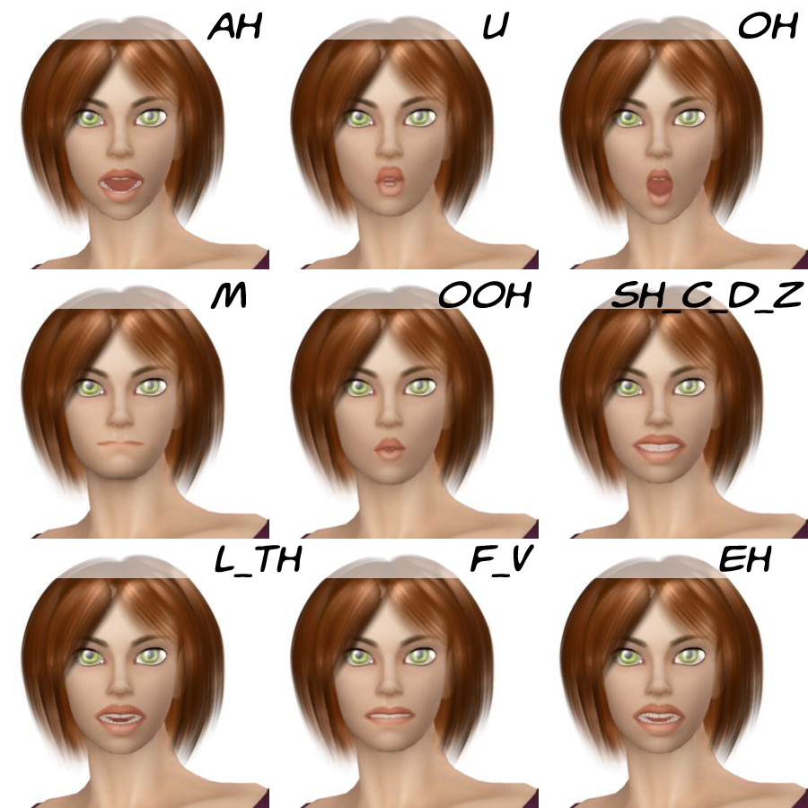 Young Woman 3D model_5